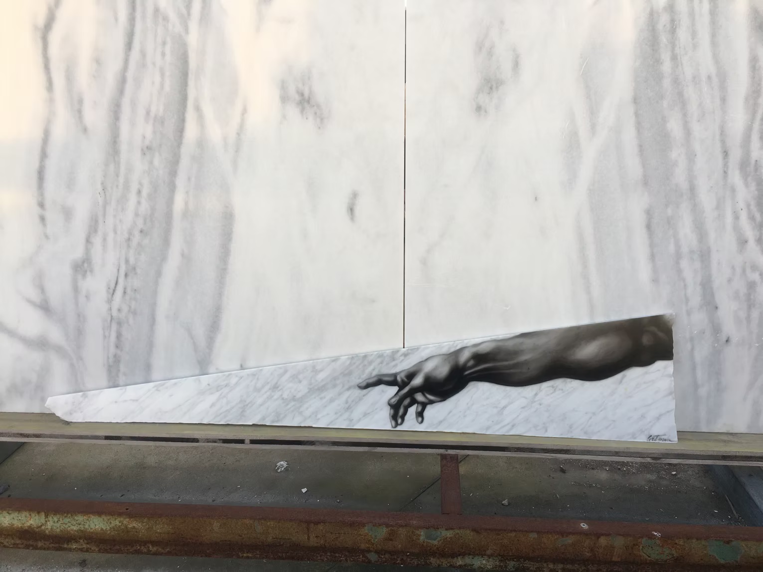 La mano di Dio, da «La Creazione di Adamo»
